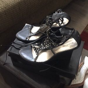 Black Bebe heels